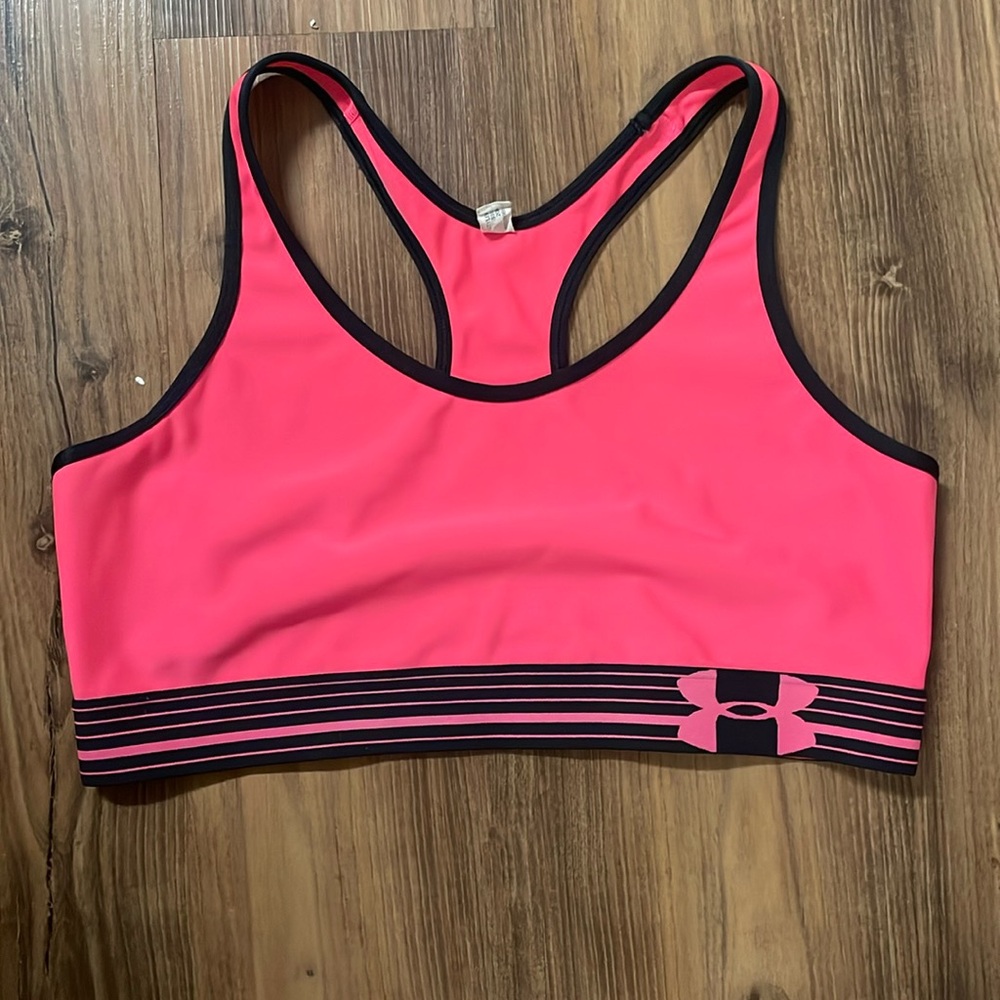 Hot Pink Under Armour Sports Bra